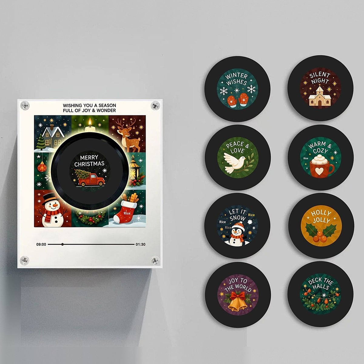 Joie d'hiver : le lecteur et ses 9 disques